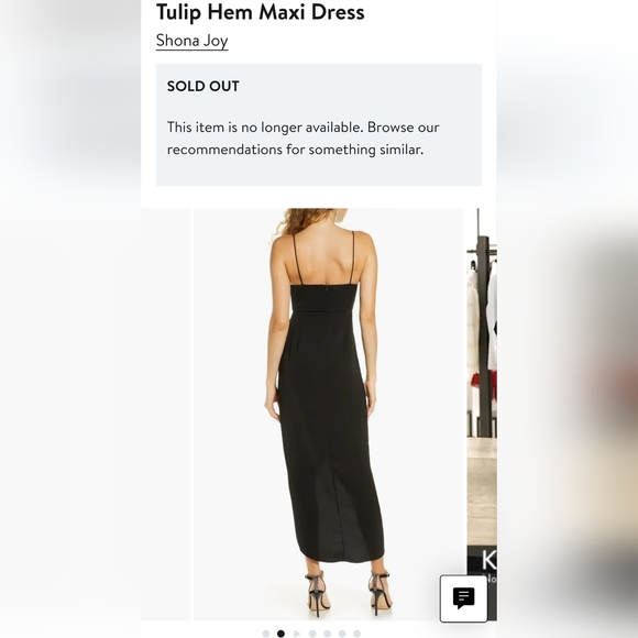 NWT Shona Joy Draped Cocktail Dress In Navy - Picture 3 of 10